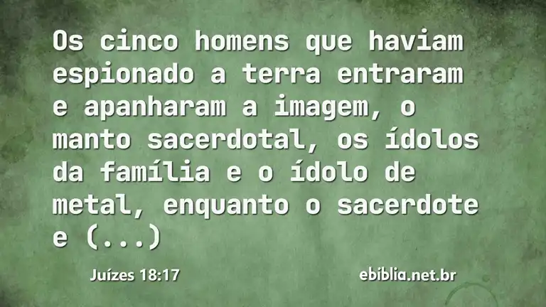 Juízes 18:17