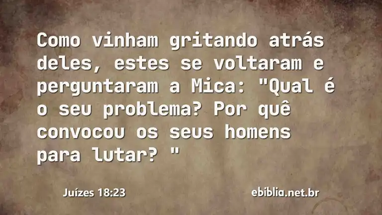 Juízes 18:23