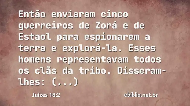 Juízes 18:2