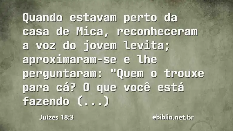 Juízes 18:3