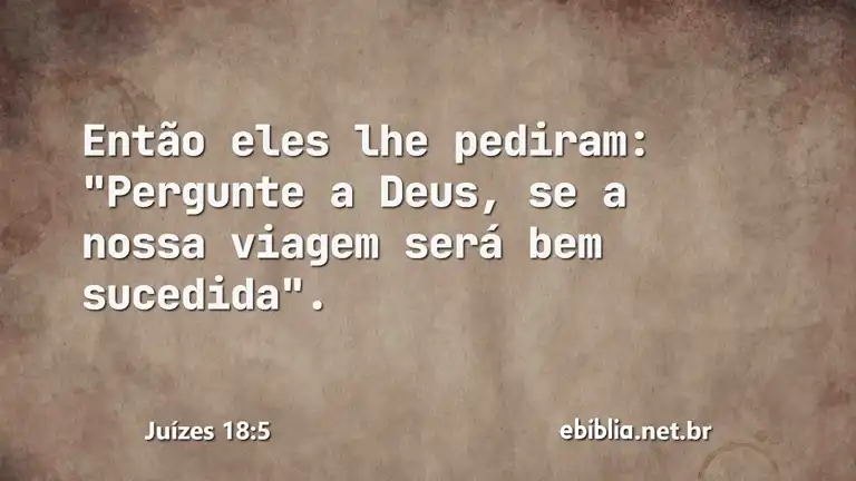 Juízes 18:5