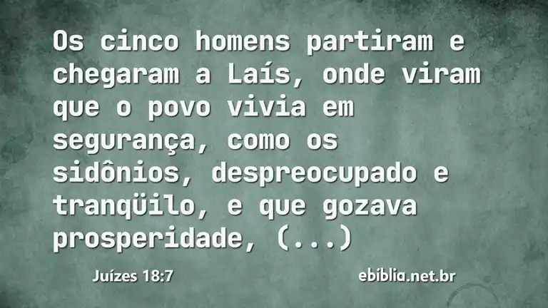 Juízes 18:7