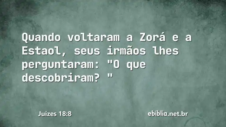 Juízes 18:8