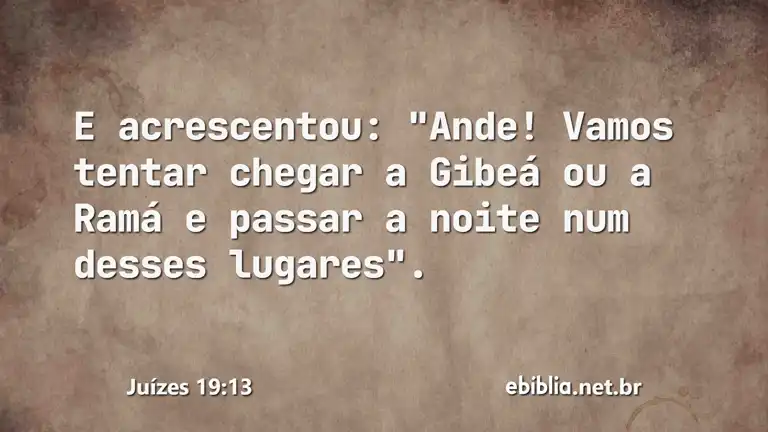 Juízes 19:13