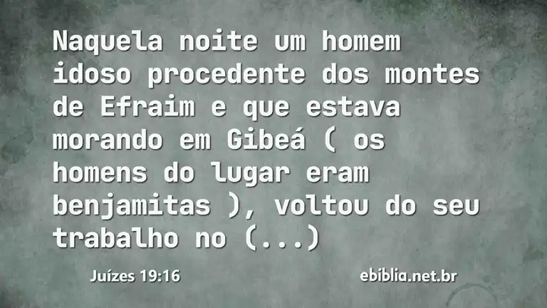 Juízes 19:16