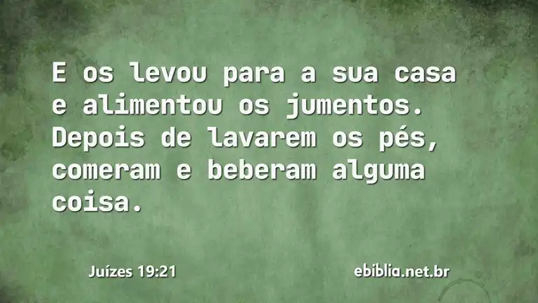 Juízes 19:21