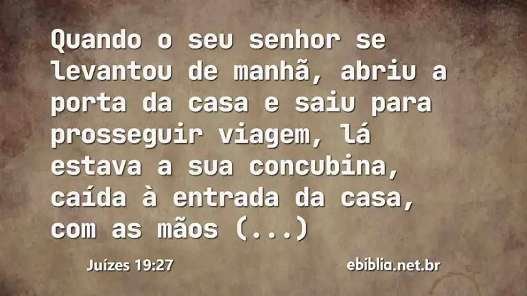 Juízes 19:27