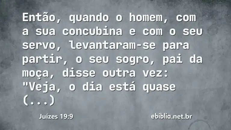 Juízes 19:9