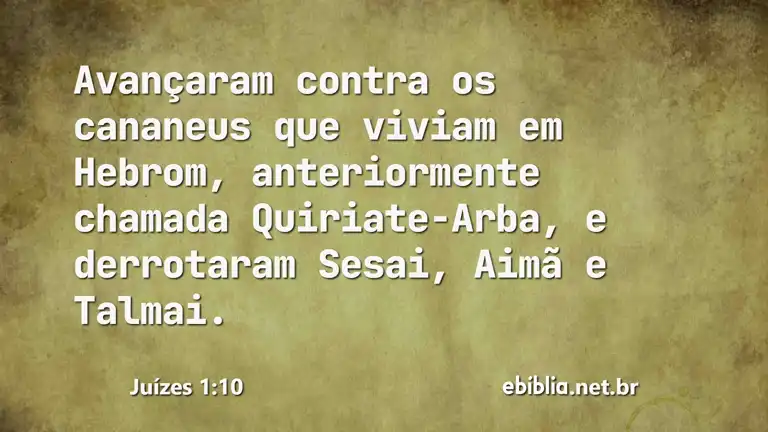 Juízes 1:10