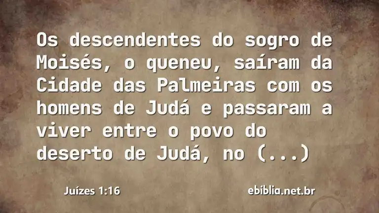 Juízes 1:16