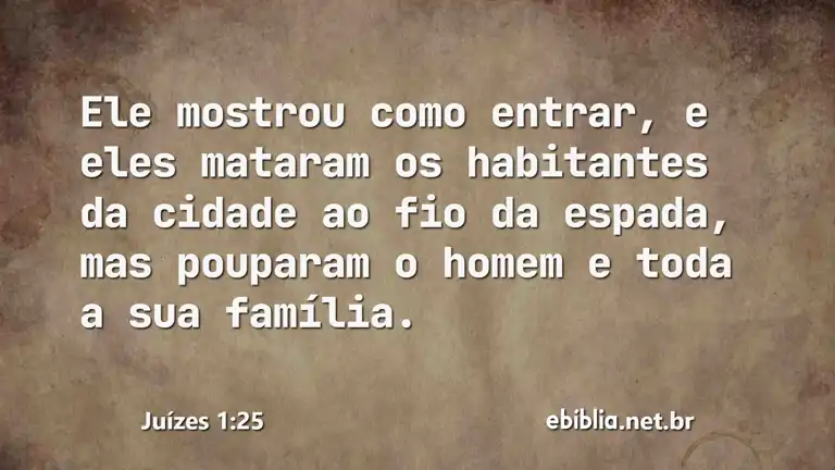 Juízes 1:25