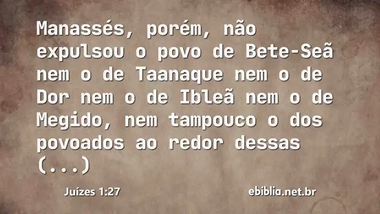 Juízes 1:27