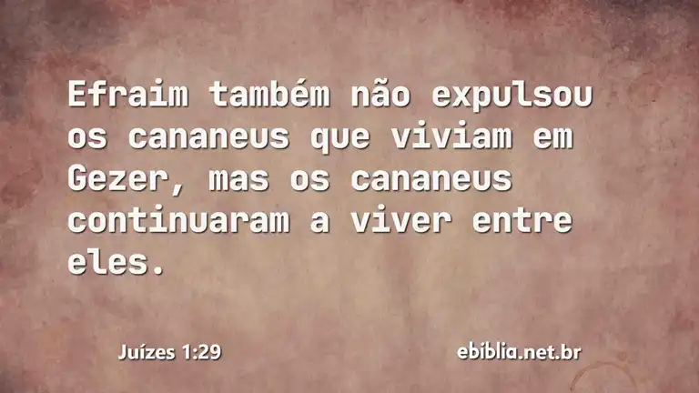 Juízes 1:29