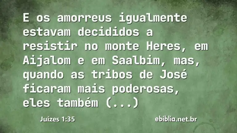 Juízes 1:35