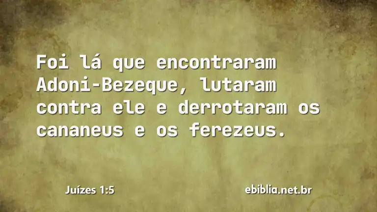 Juízes 1:5