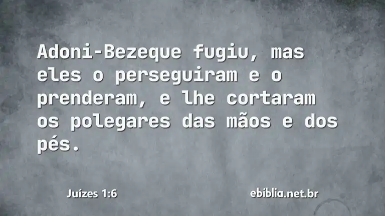 Juízes 1:6