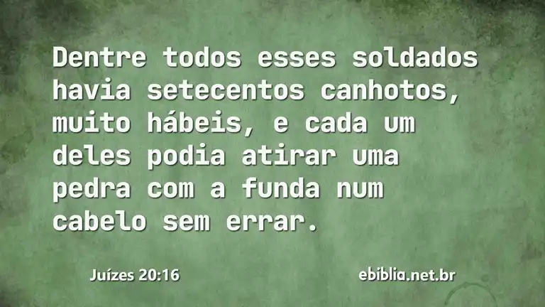 Juízes 20:16