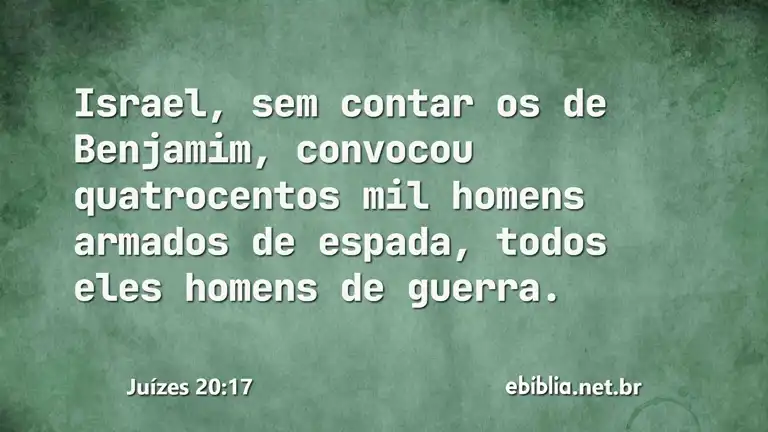 Juízes 20:17