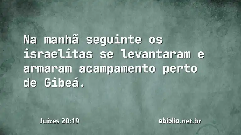 Juízes 20:19