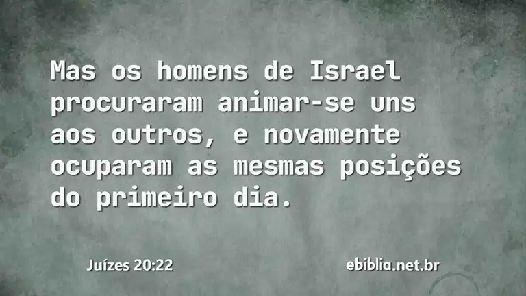 Juízes 20:22