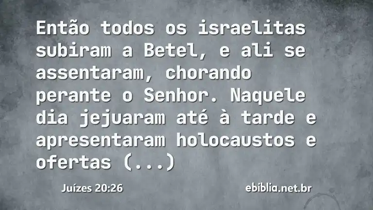 Juízes 20:26