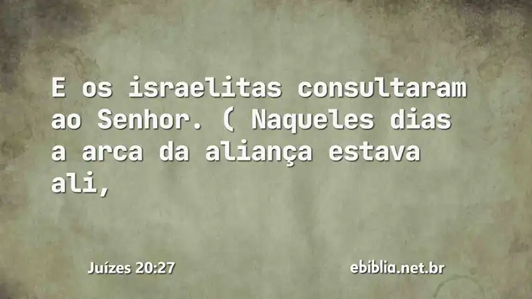 Juízes 20:27