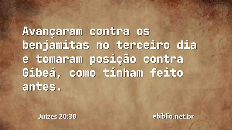 Juízes 20:30