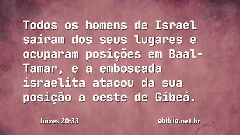 Juízes 20:33