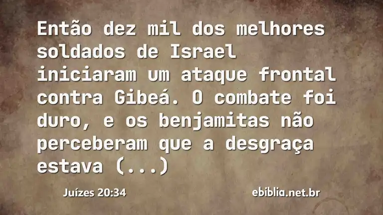 Juízes 20:34