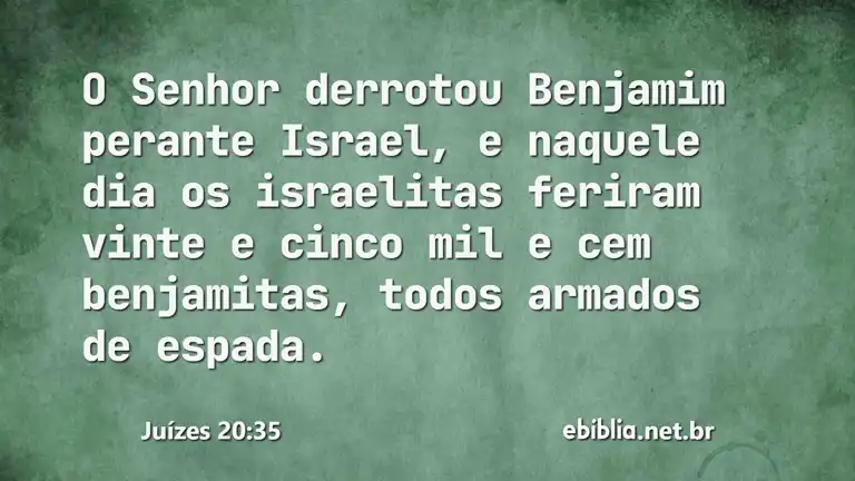 Juízes 20:35