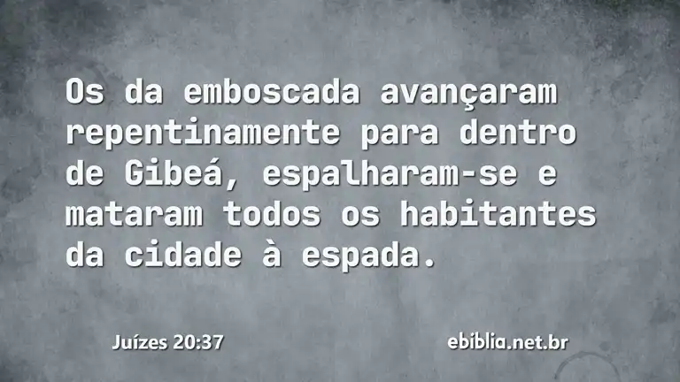 Juízes 20:37