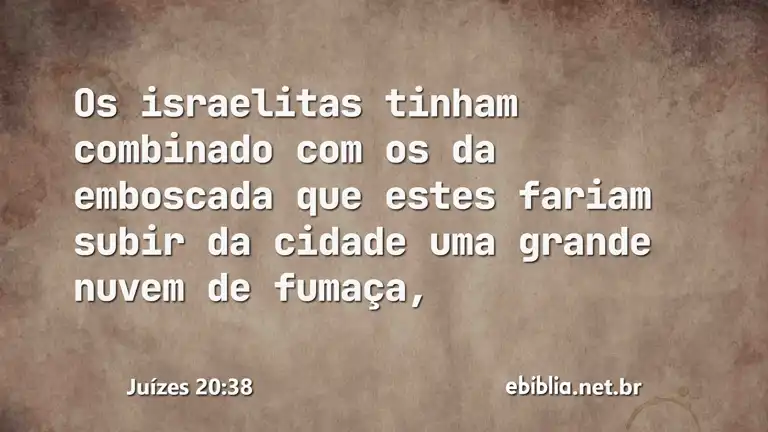 Juízes 20:38