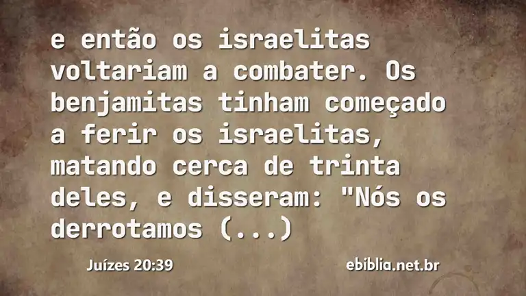 Juízes 20:39