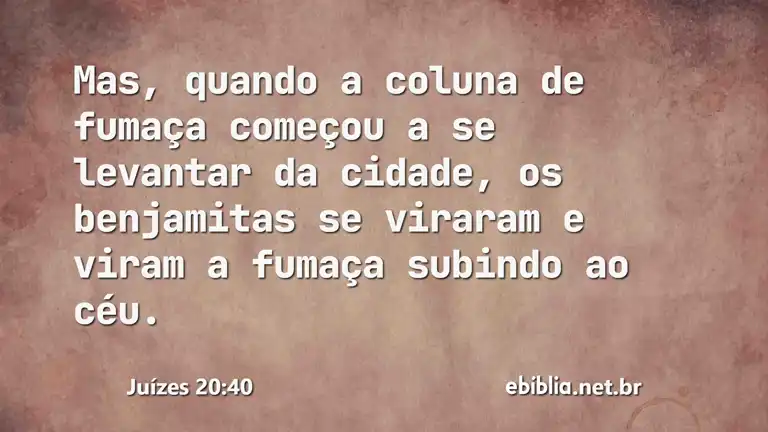 Juízes 20:40