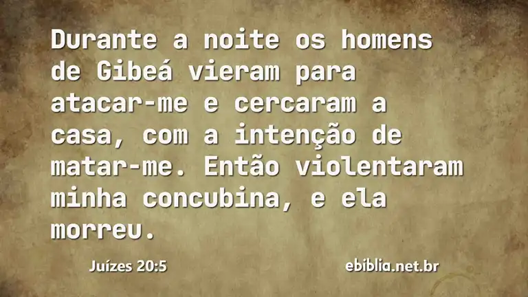 Juízes 20:5