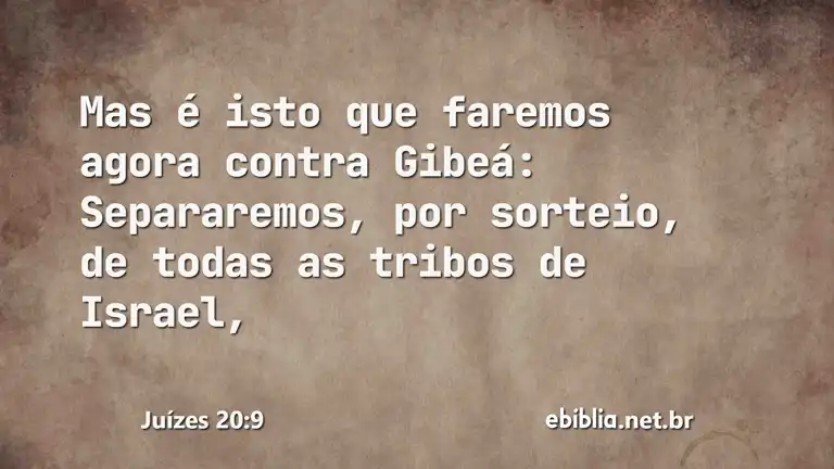 Juízes 20:9