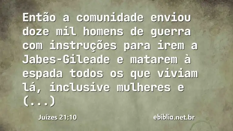 Juízes 21:10