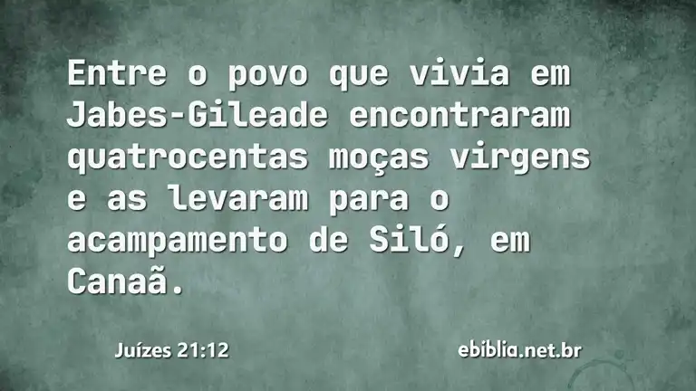 Juízes 21:12