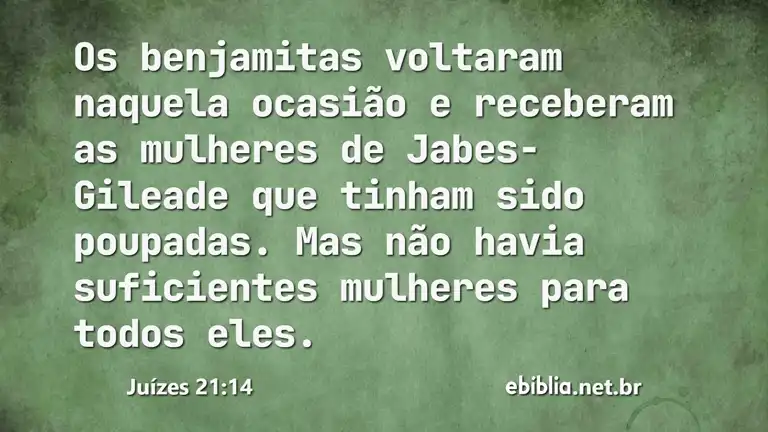 Juízes 21:14