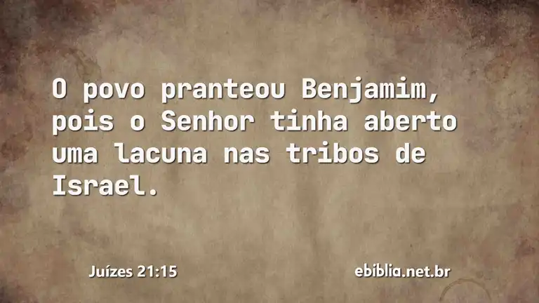 Juízes 21:15