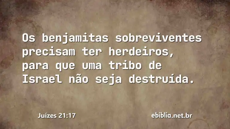 Juízes 21:17