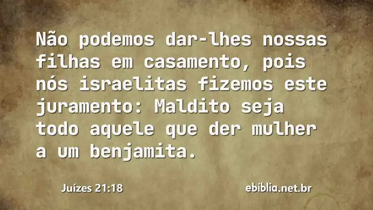 Juízes 21:18