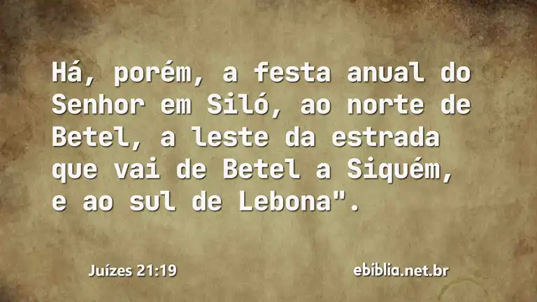 Juízes 21:19