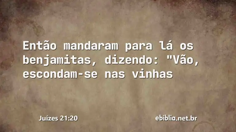 Juízes 21:20