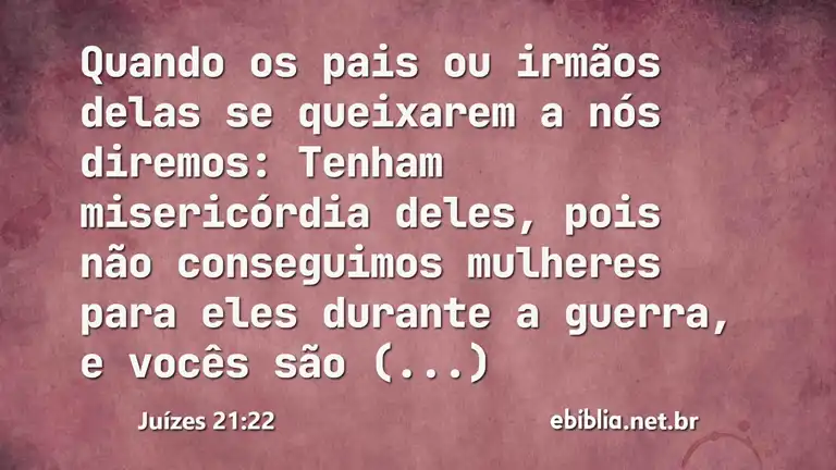 Juízes 21:22