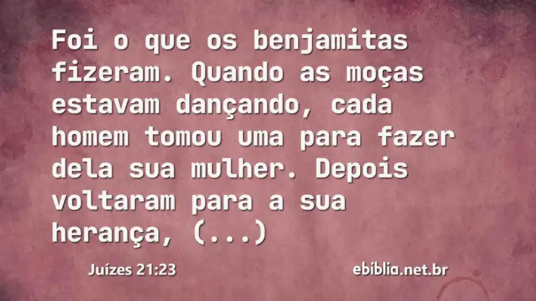 Juízes 21:23