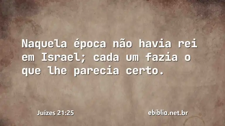 Juízes 21:25