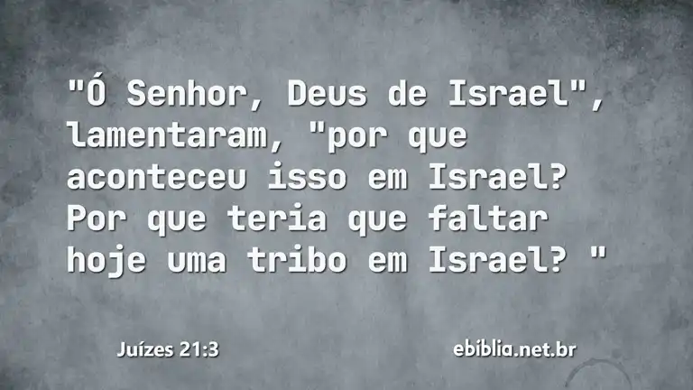 Juízes 21:3