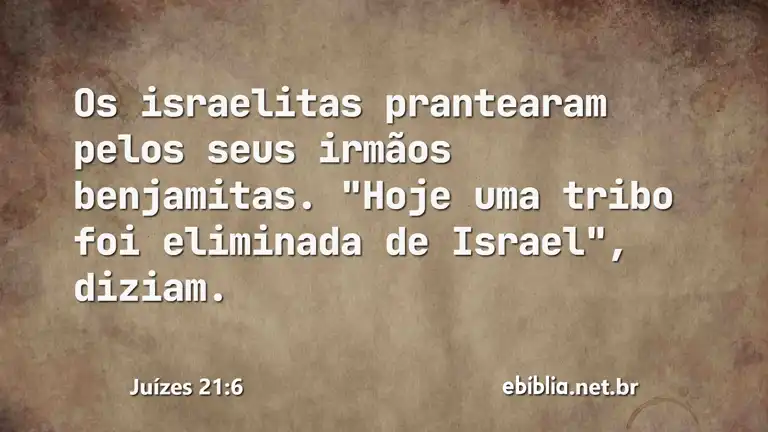 Juízes 21:6