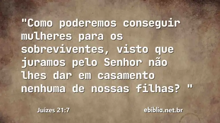 Juízes 21:7